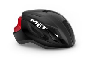 Casco met strale nero - rosso
