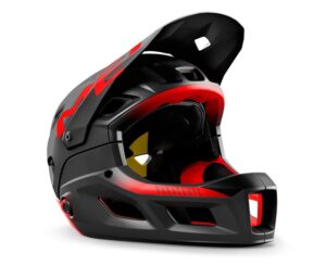 Casco met parachute mcr mips nero-rosso