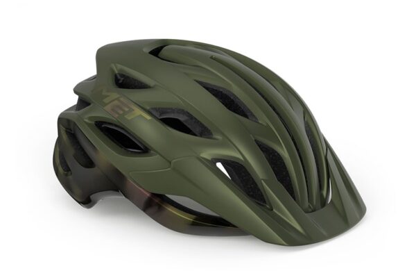 Casco met veleno verde