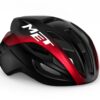 Casco met rivale mips nero/rosso