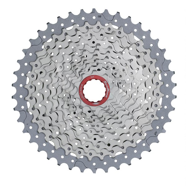 Sunrace cassetta 11 velocitÀ 10-46 mx9 xd, colore silver
