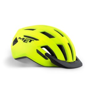 Casco met allroad giallo fluo