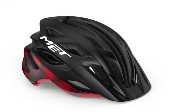 Casco met veleno nero - rosso