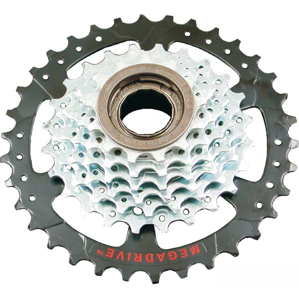 Sunrace ruota libera 7 velocita' mtb mega a filetto 13-34
