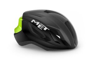 Casco met strale nero giallo